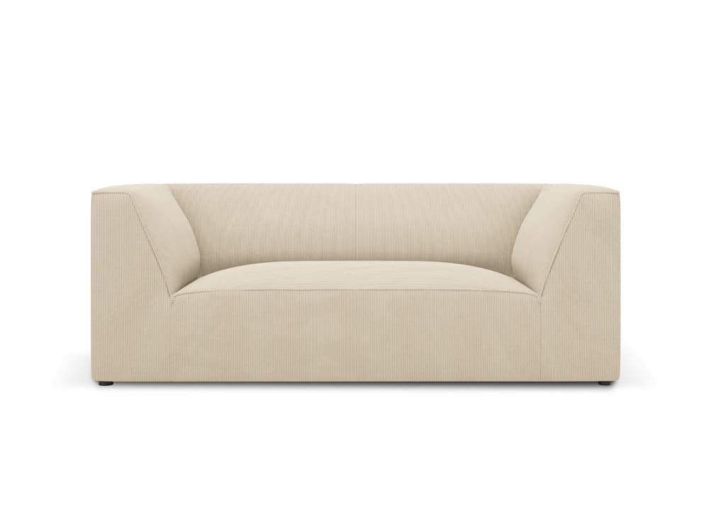 Micadoni Home 2-Sitzer Sofa aus Cord, leichtes beige Öko-Tex Zertifikat - Stoff