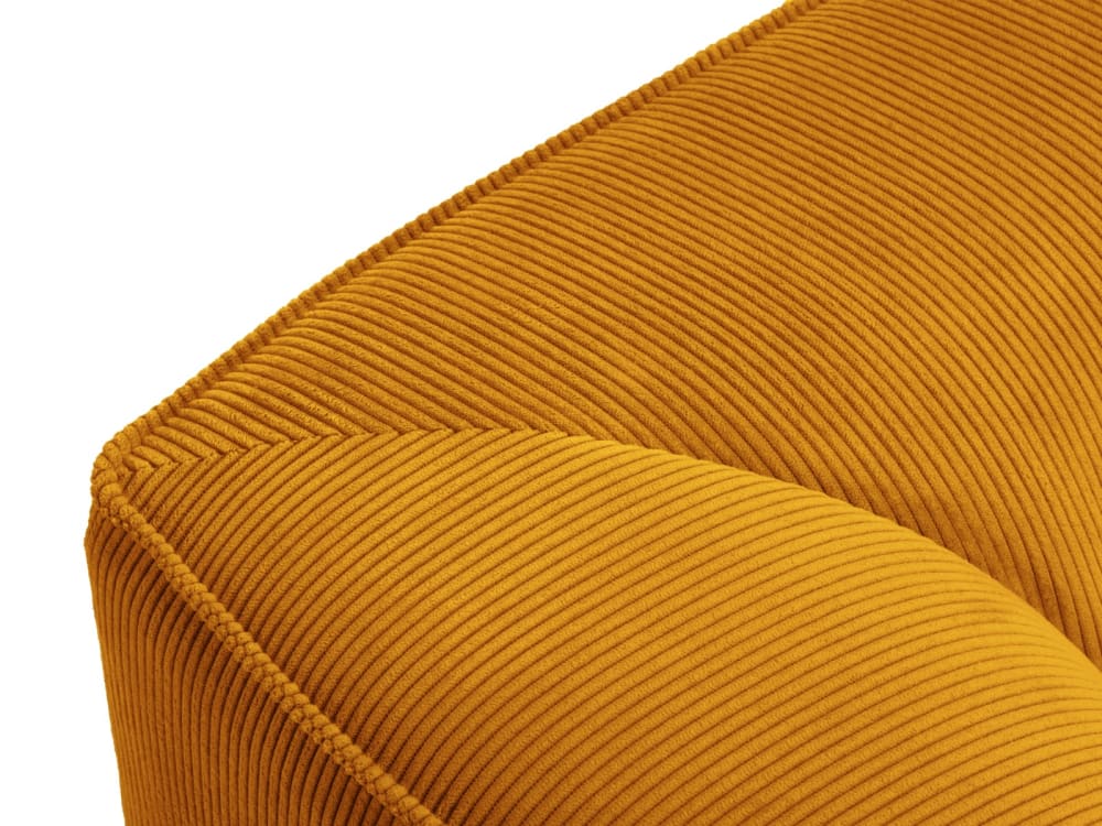 Canapé 3 places en tissu velours côtelé jaune - Maisons du Monde