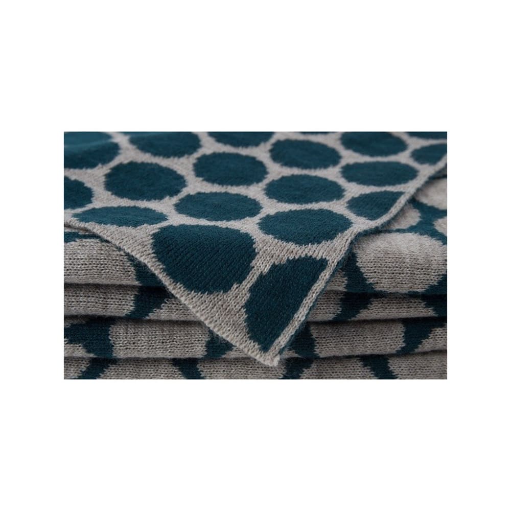 Plaid en acrylique bleu - Maisons du Monde