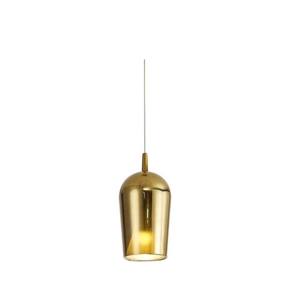 Suspension en verre doré — vue 3