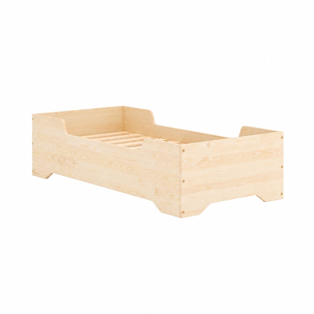 Lit enfant box 1 90×200 cm, pin massif, adeko kids