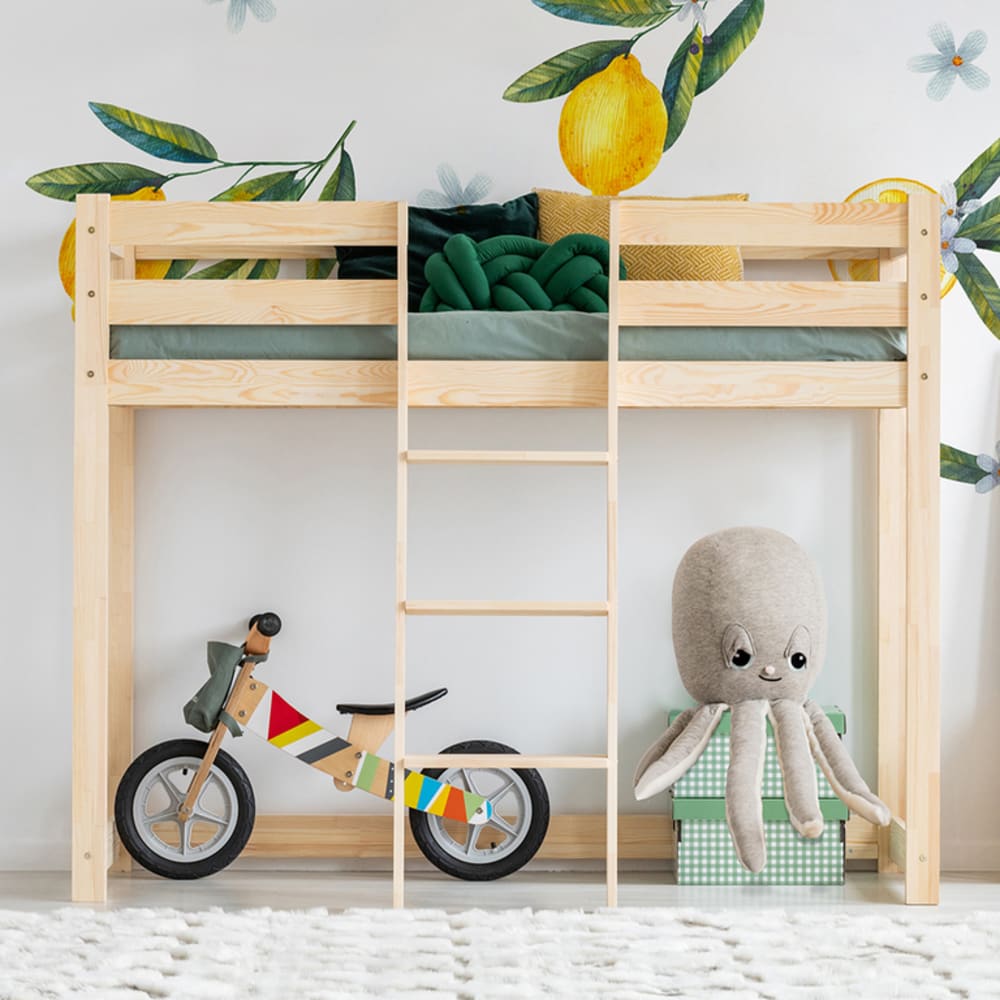 Lit mi-hauteur 90x190 sommier inclus Georgesbeige