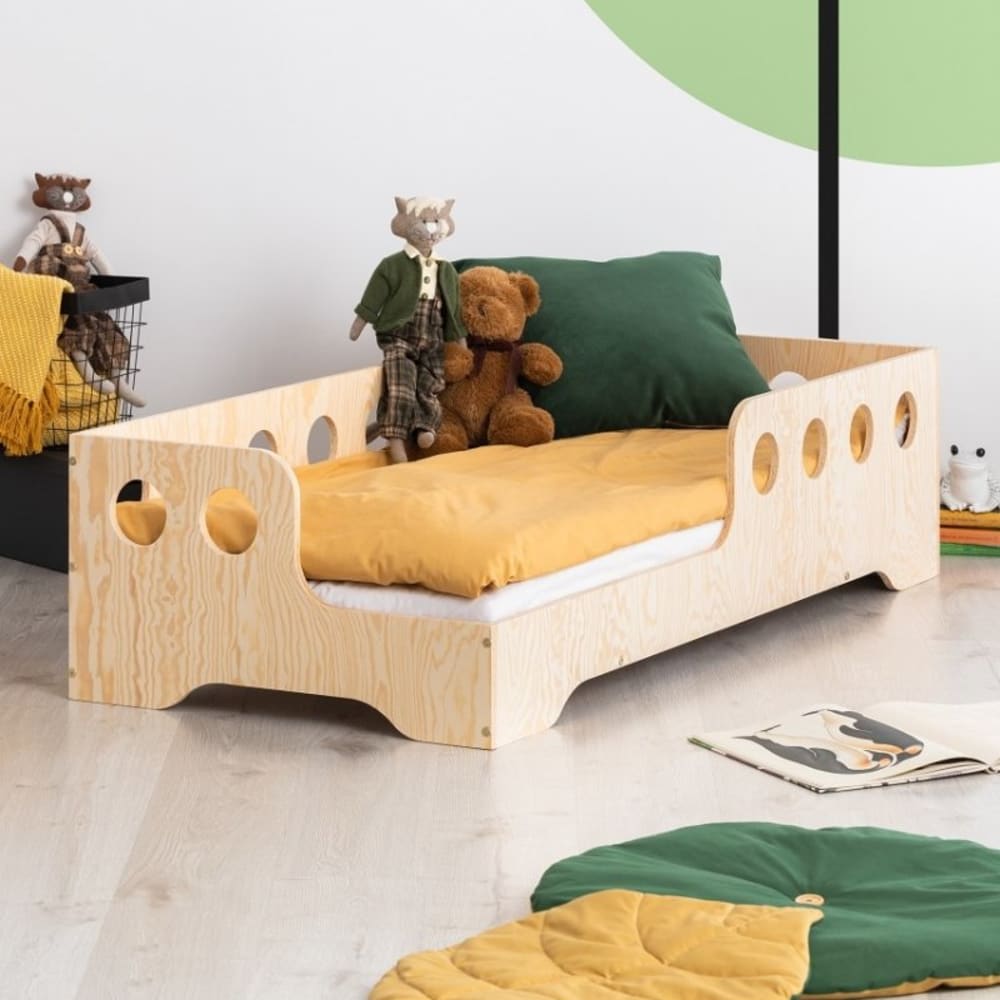 Lit enfant bas kiki 5 l 90×200 cm, contreplaqué de pin - Maisons du Monde