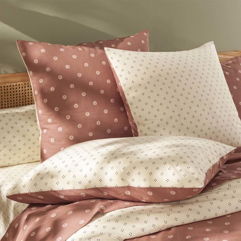 Parure de lit imprimée en bambou rose 200x200 — vue 4