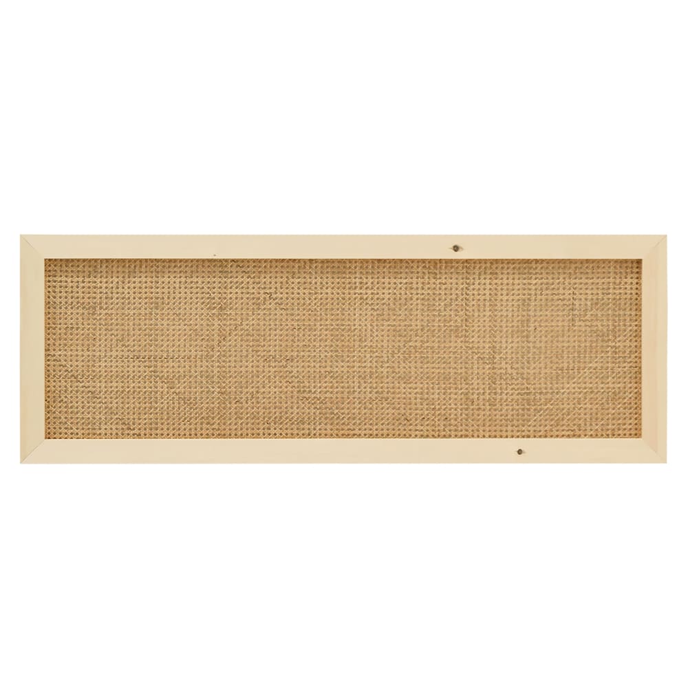 Tête de lit en bois de pin et cannage couleur naturelle 180x60cm