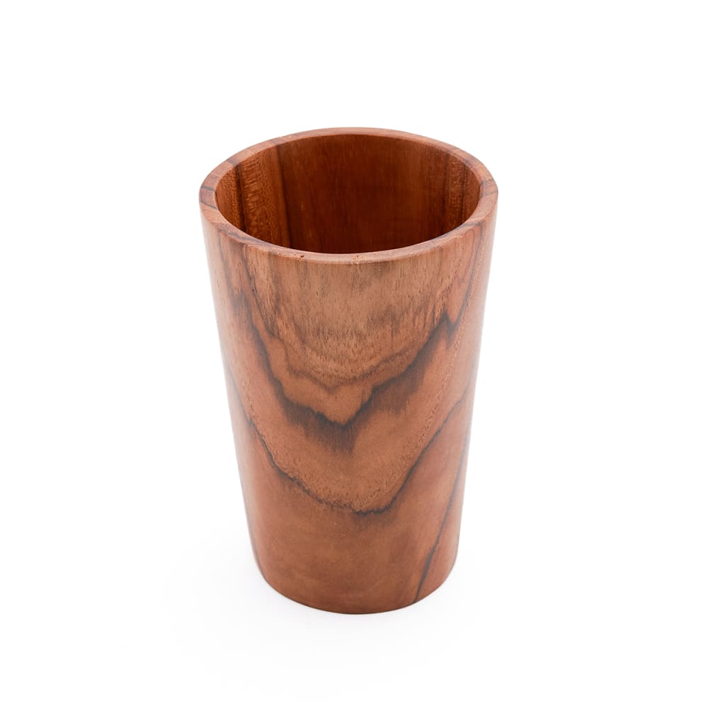 Tasse bois de teck marron 10,5x10,5x16cm