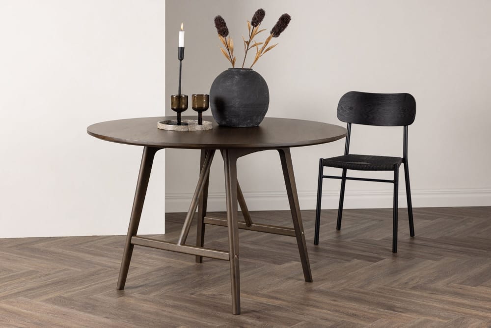 Esstisch Kaseidon Ø100cm, Dunkelbraun - Maisons Du Monde