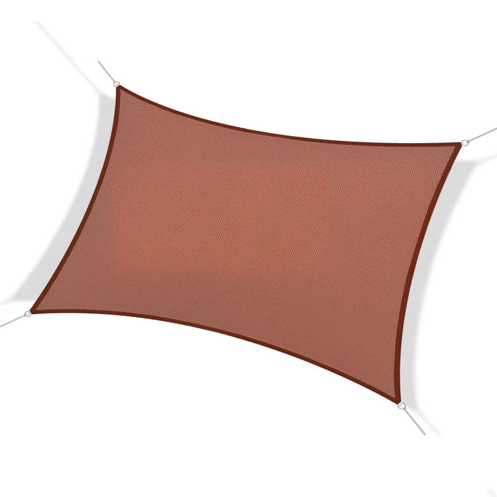 Voile d'ombrage rectangulaire rouge