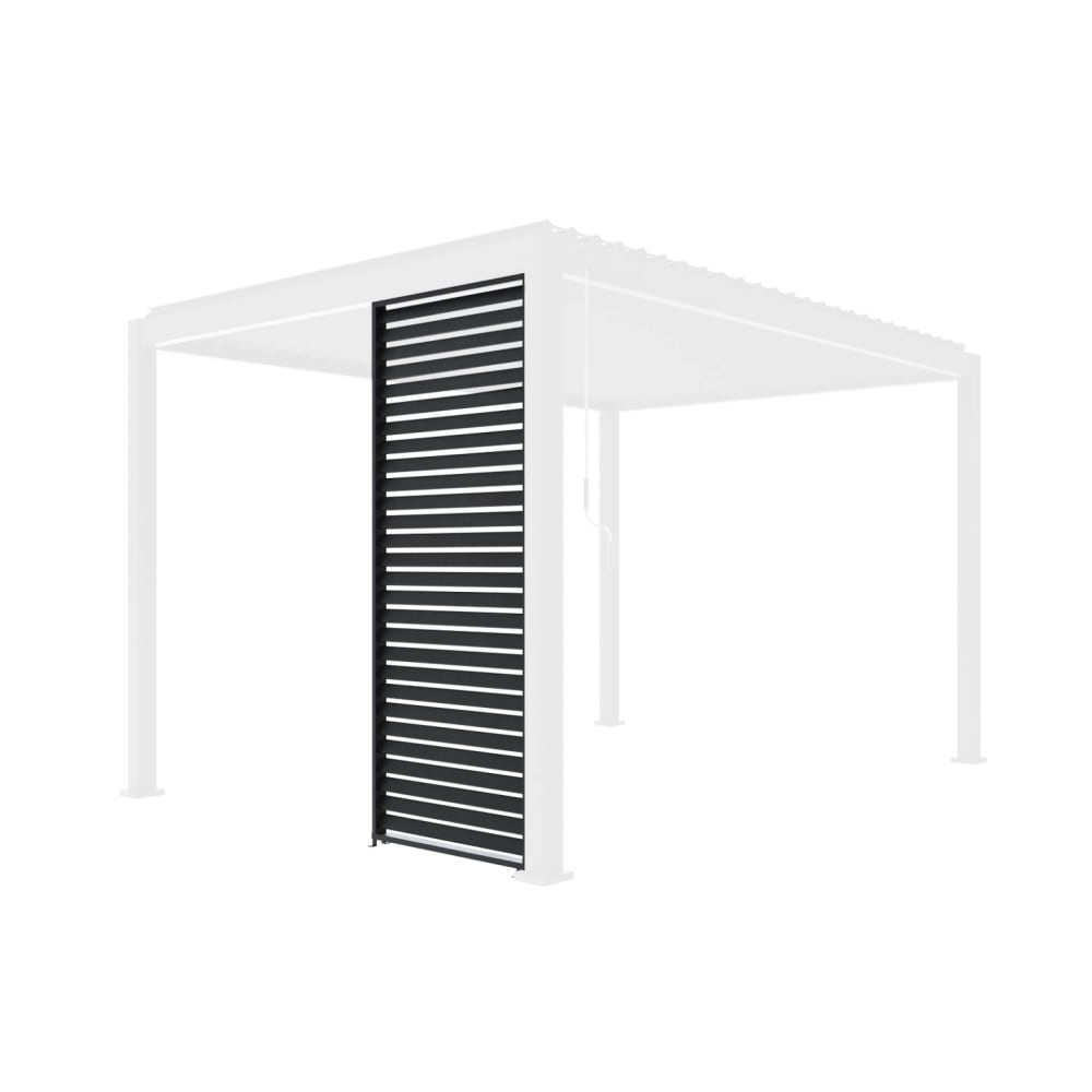 Persienne 100cm pour pergola bioclimatique triomphe anthracite - Maisons du Monde