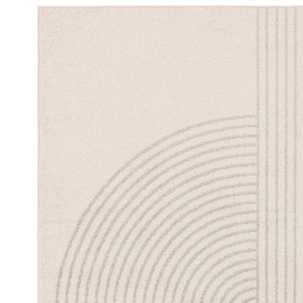 Tapis en polypropylène beige 120x170 cm — vue 3