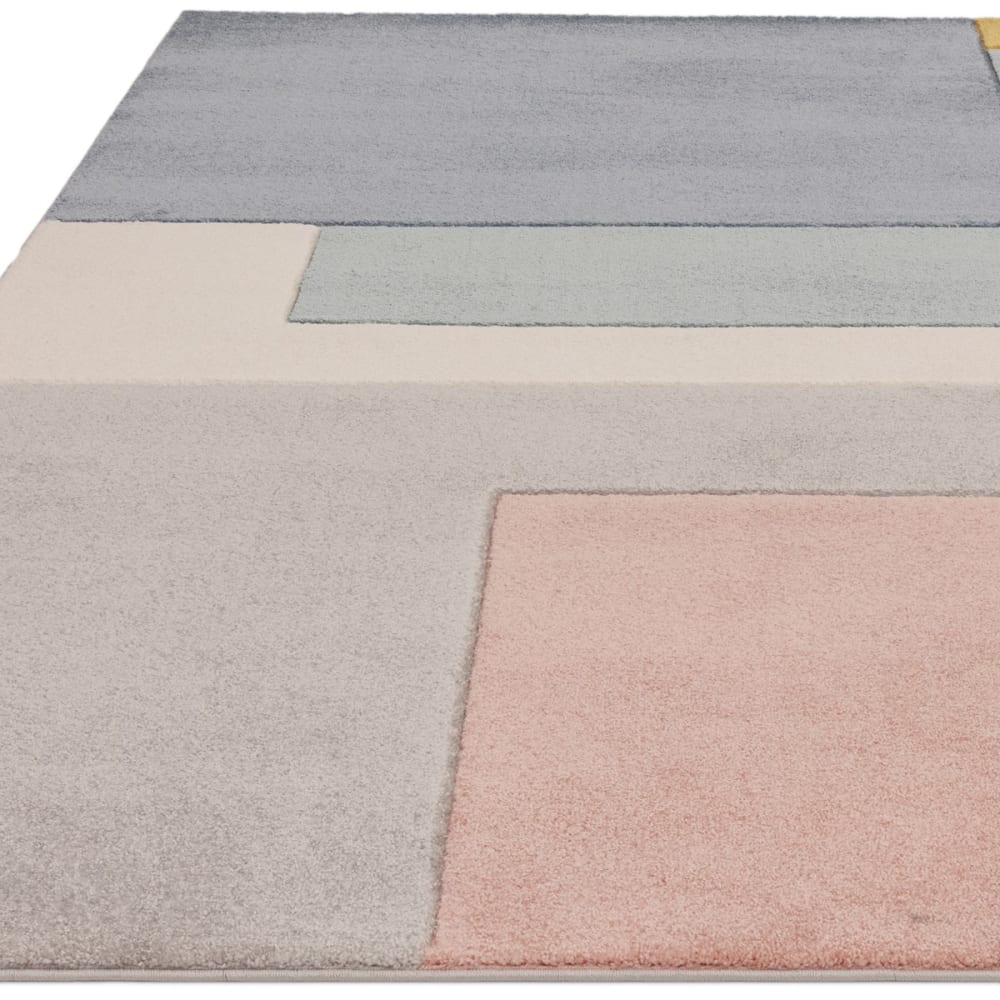 Tapis de salon moderne bleu 120x170 cm - Maisons du Monde