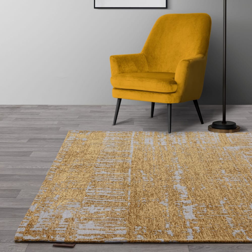 Novatrend Moderner Teppich 120x170 cm style classic chic Gelb Pes - Polyester