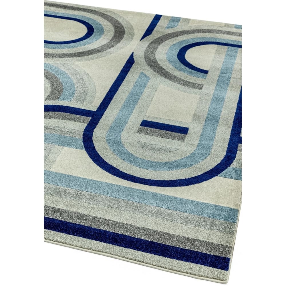 Tapis de salon en polypropylène bleu 120x170 cm — vue 4