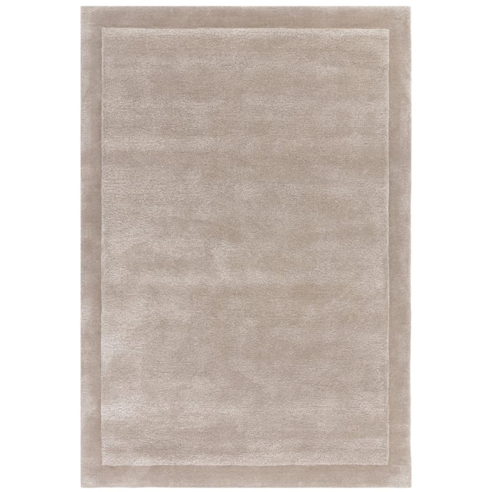 Tapis de salon en laine beige 160x230 cm