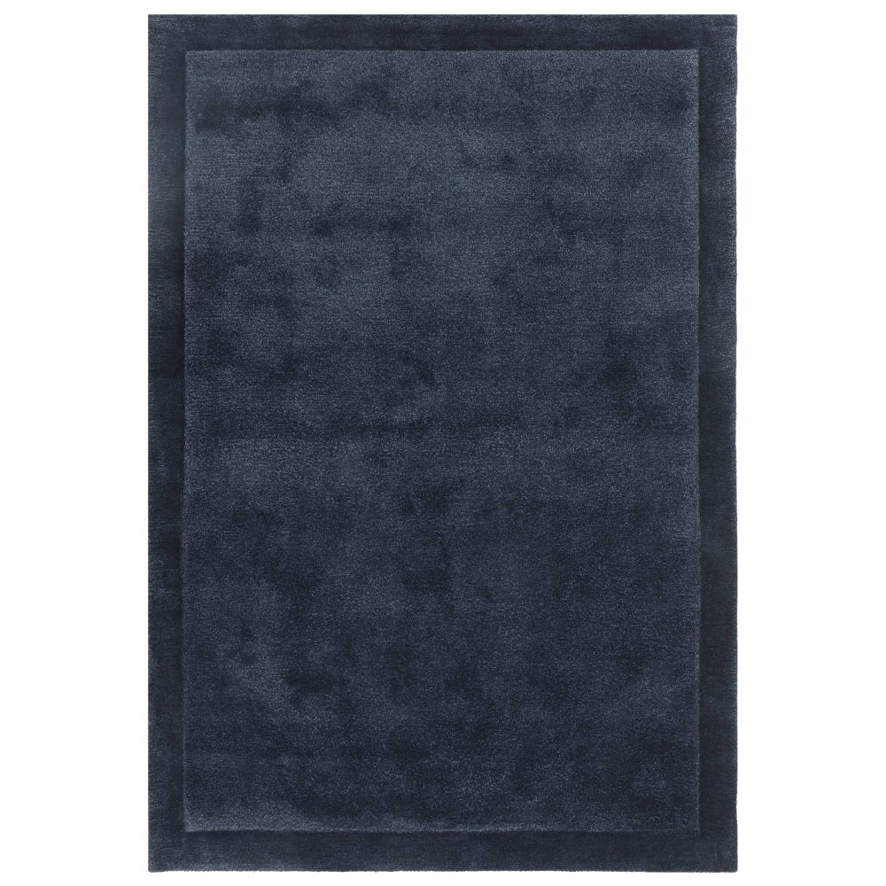 Tapis de salon en laine bleu marine 120x170 cm - Maisons du Monde