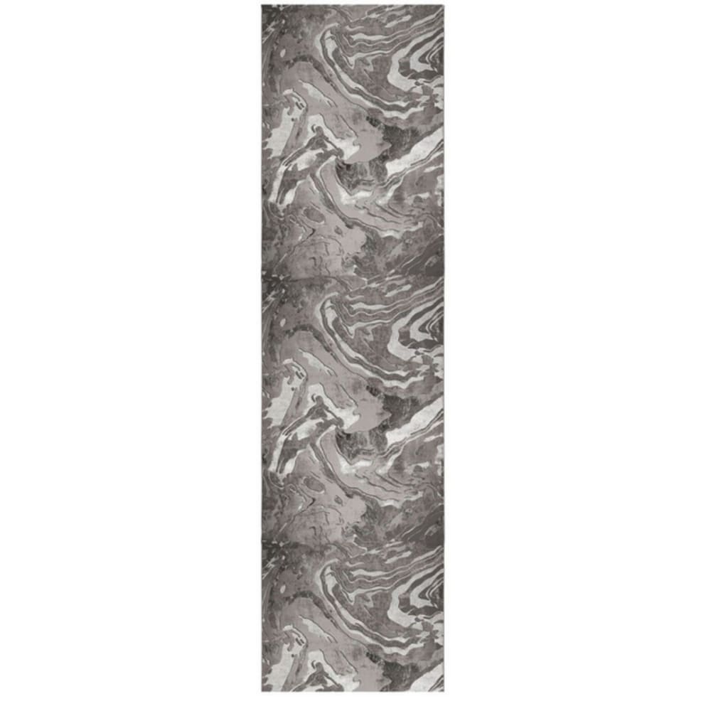 Tapis de couloir moderne gris 60x230 cm