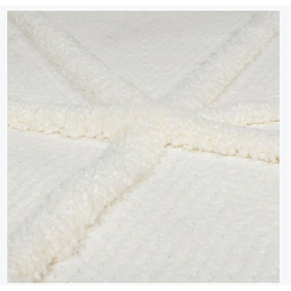 Tapis de salon en polyester beige 120x170 cm — vue 4