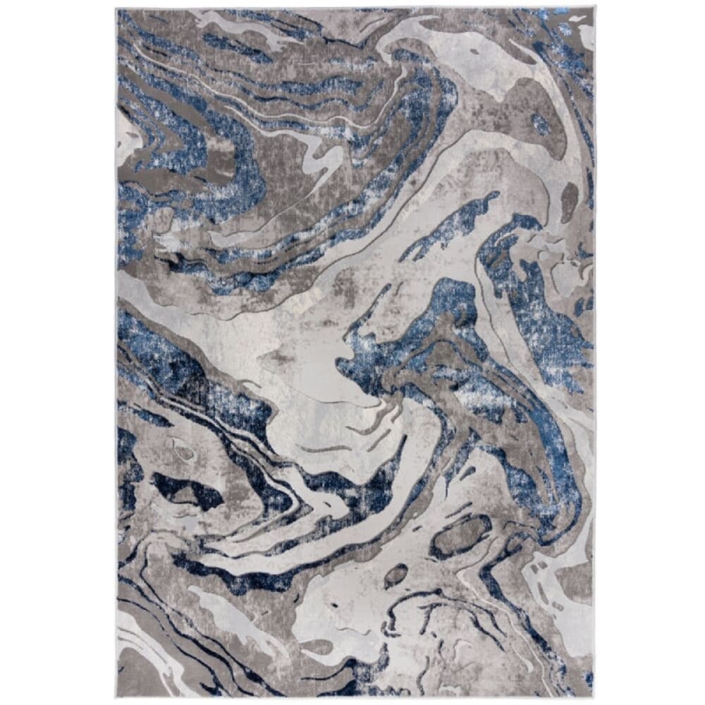 Tapis de salon moderne bleu 160x230 cm