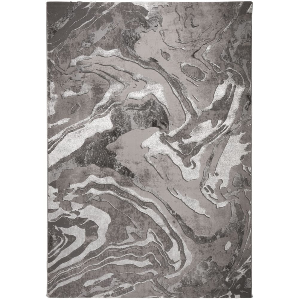 Tapis de salon moderne gris 120x170 cm