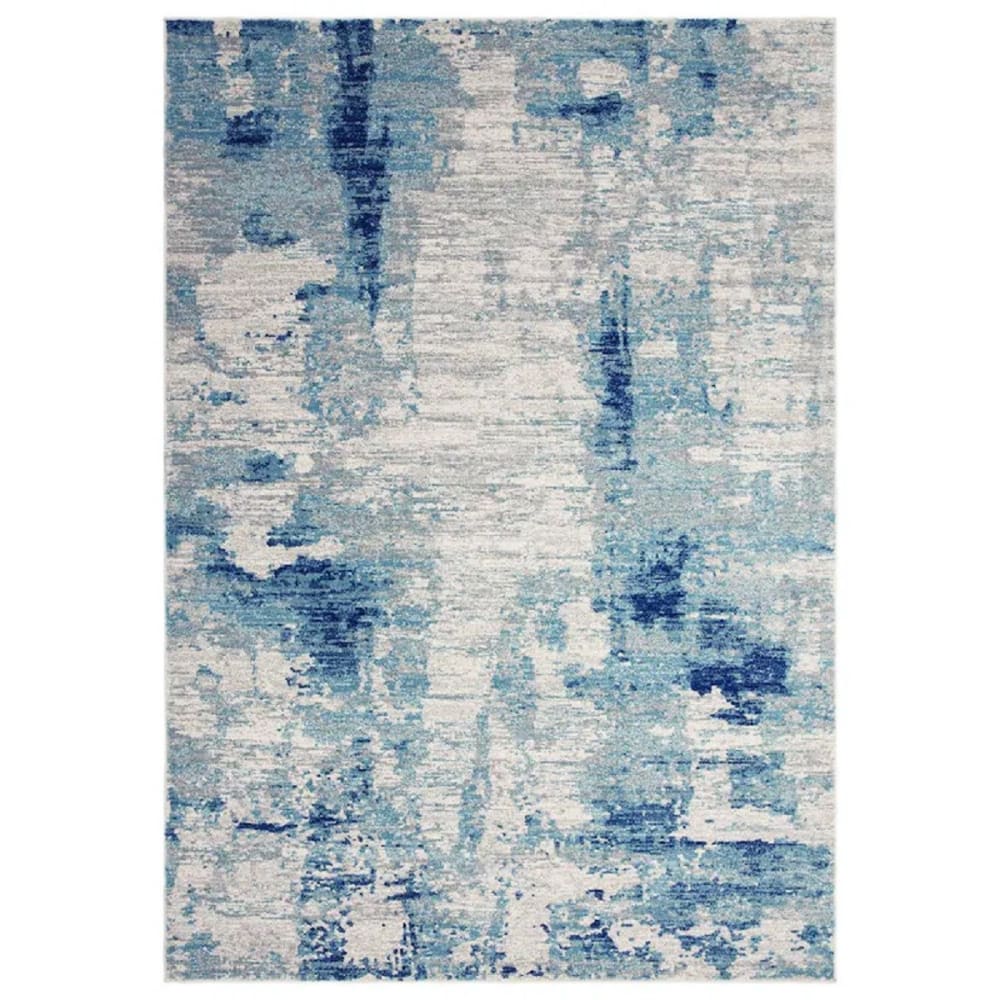 Tapis de salon moderne bleu 120x170 cm