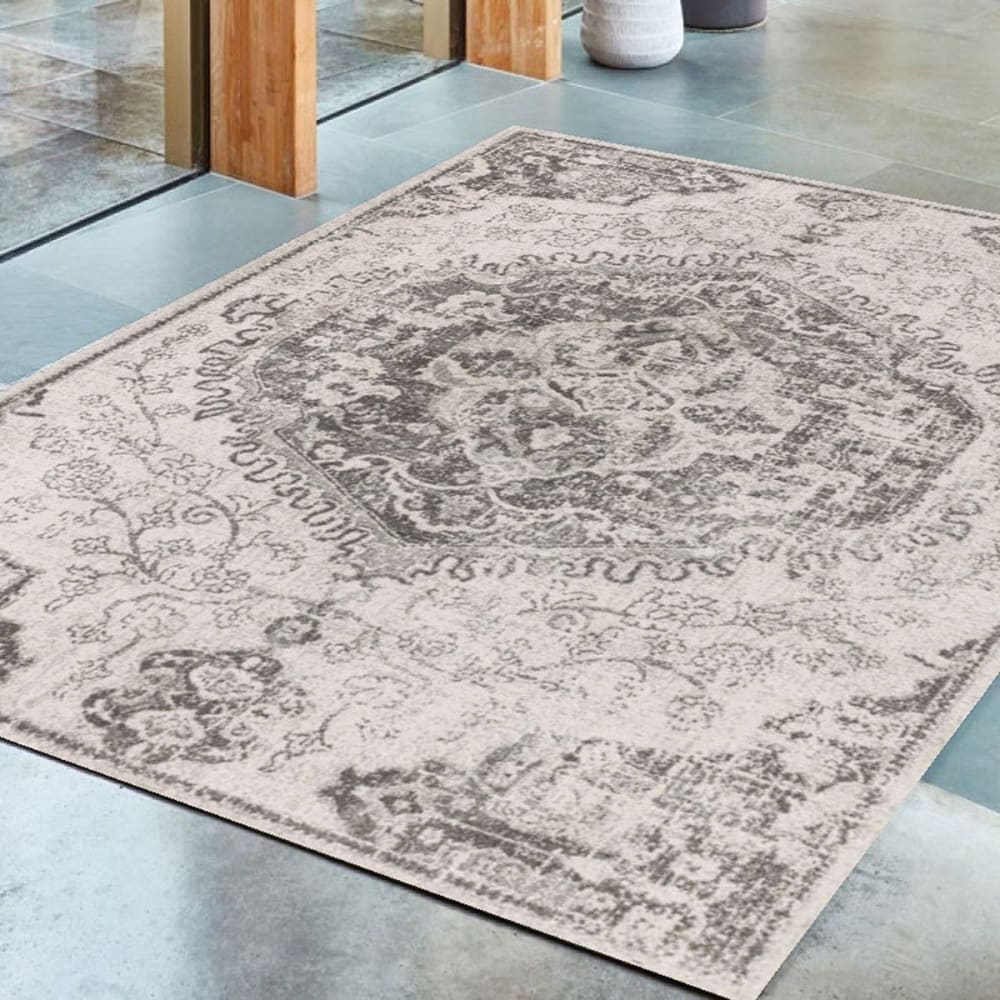 Tapis de salon style orient gris 120x170 cm — vue 3