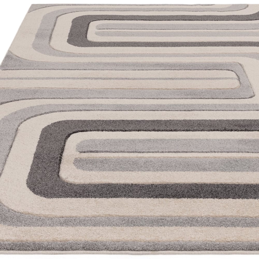Tapis de salon vintage gris 120x170 cm — vue 4
