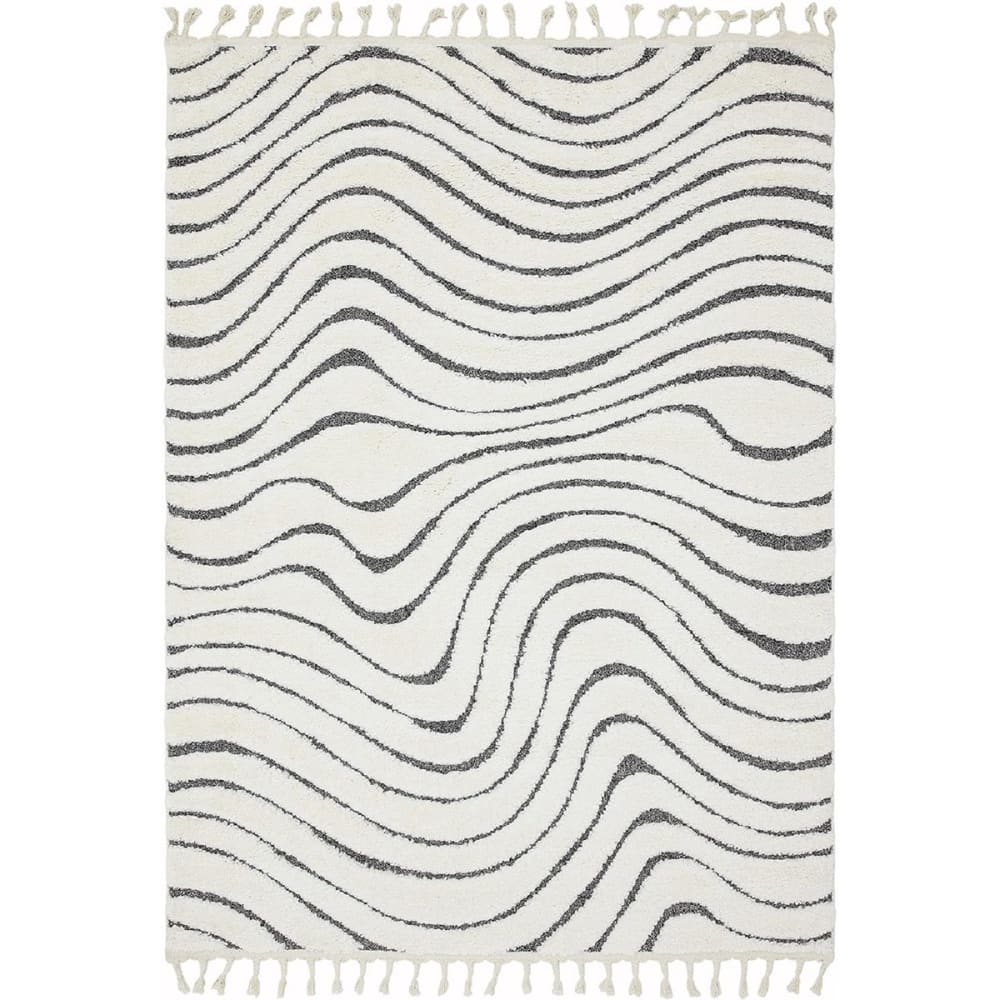 Tapis de salon moderne gris 120x170 cm