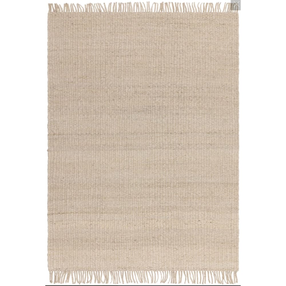 Tapis design en jute beige clair 120x170 cm