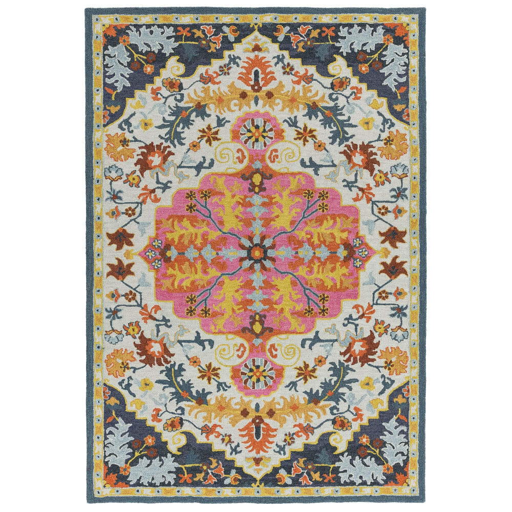 Tapis de salon en laine multicolore 200x290 cm - Maisons du Monde