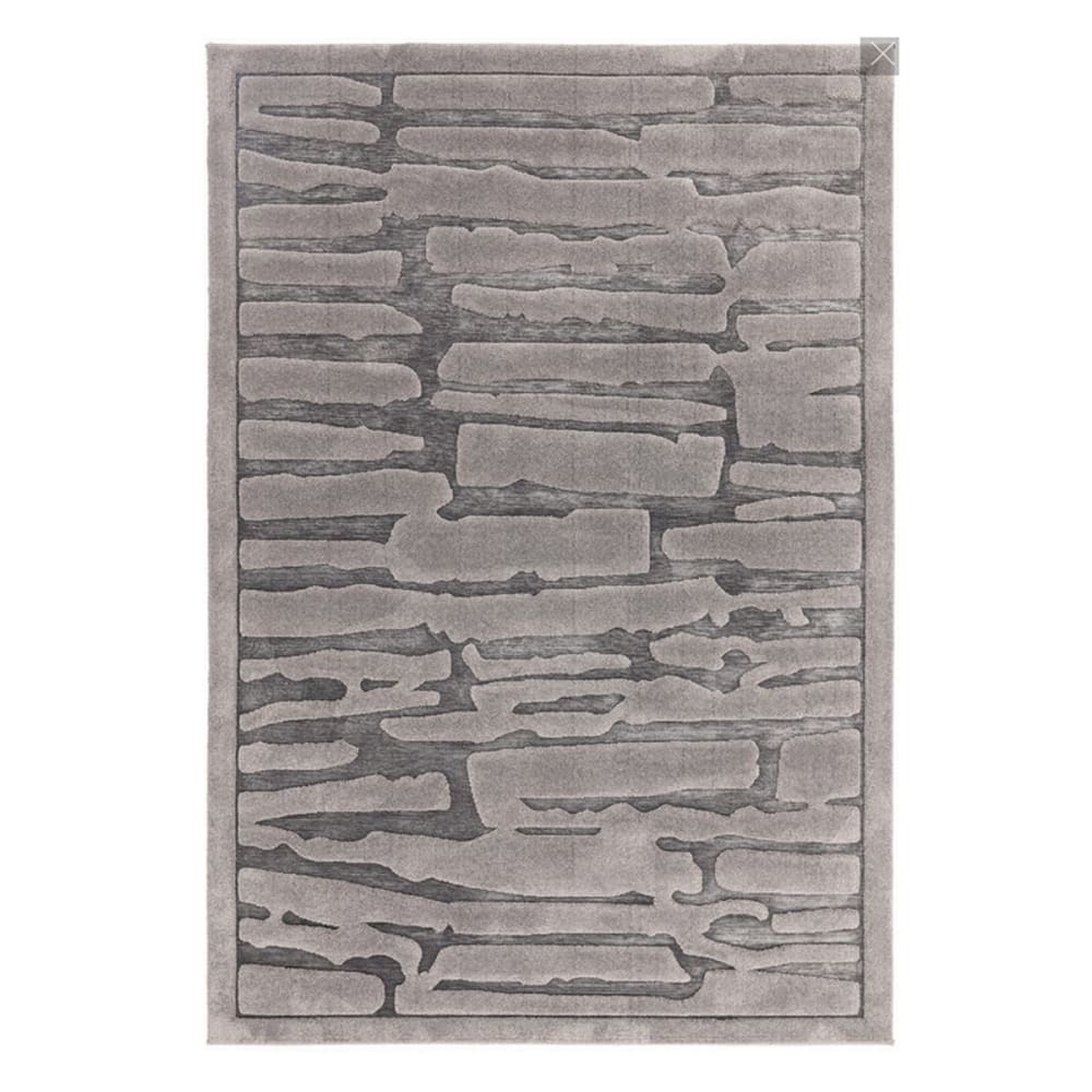 Tapis de salon en polyester - anthracite