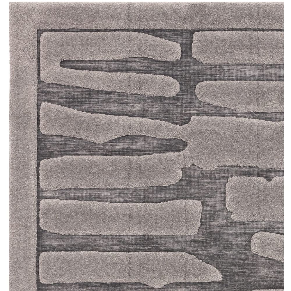 Tapis de salon en polyester gris anthracite 120x170 cm — vue 4