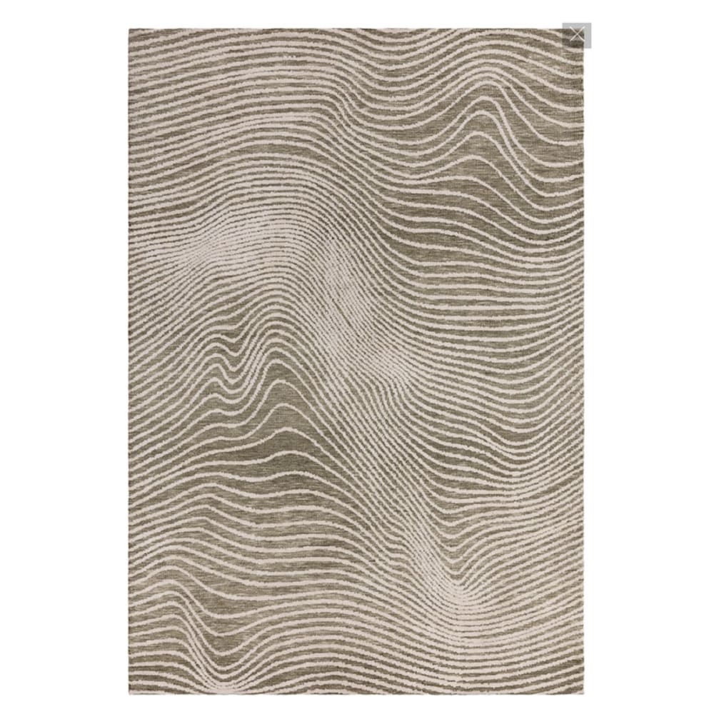 Tapis de salon design beige 120x170 cm