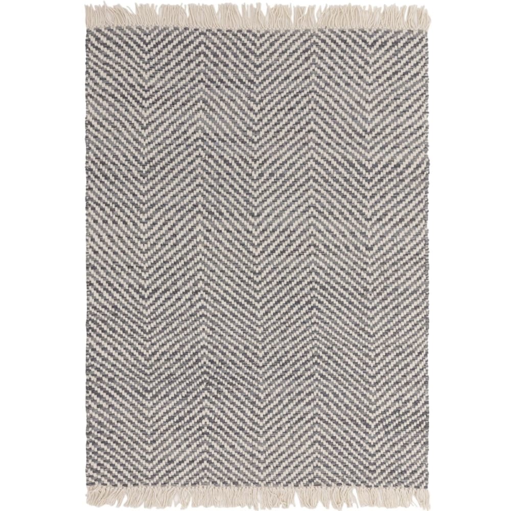 Tapis de salon en jute gris 120x170 cm