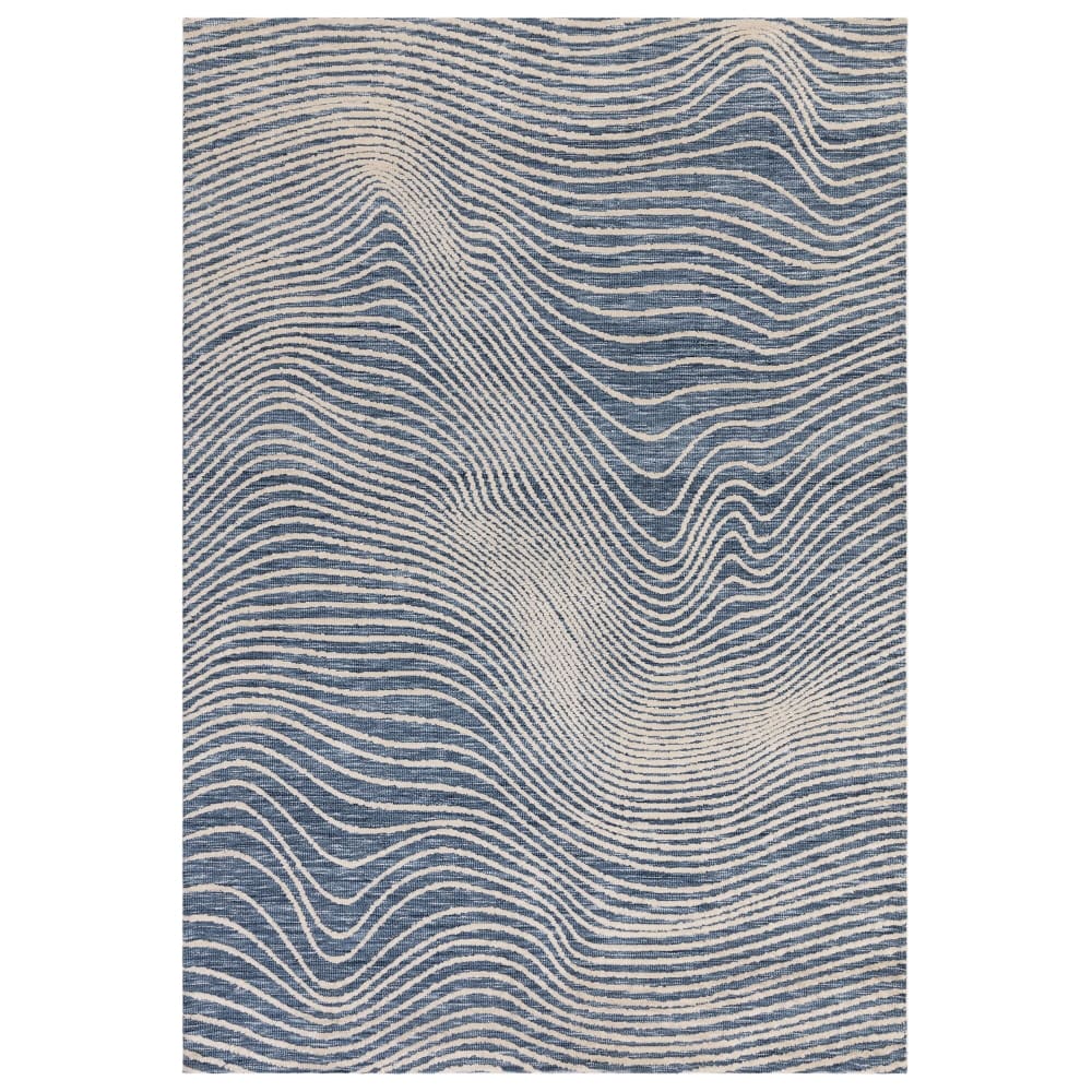 Tapis de salon design bleu 160x230 cm - Maisons du Monde