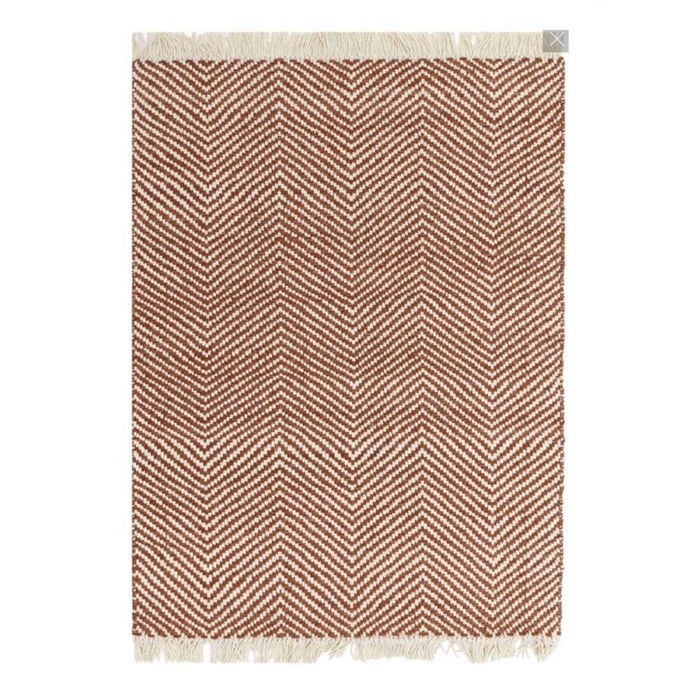 Tapis de salon en jute rouge 120x170 cm