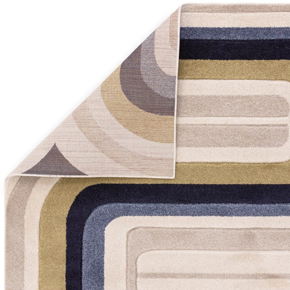 Tapis de salon vintage bleu 120x170 cm — vue 3