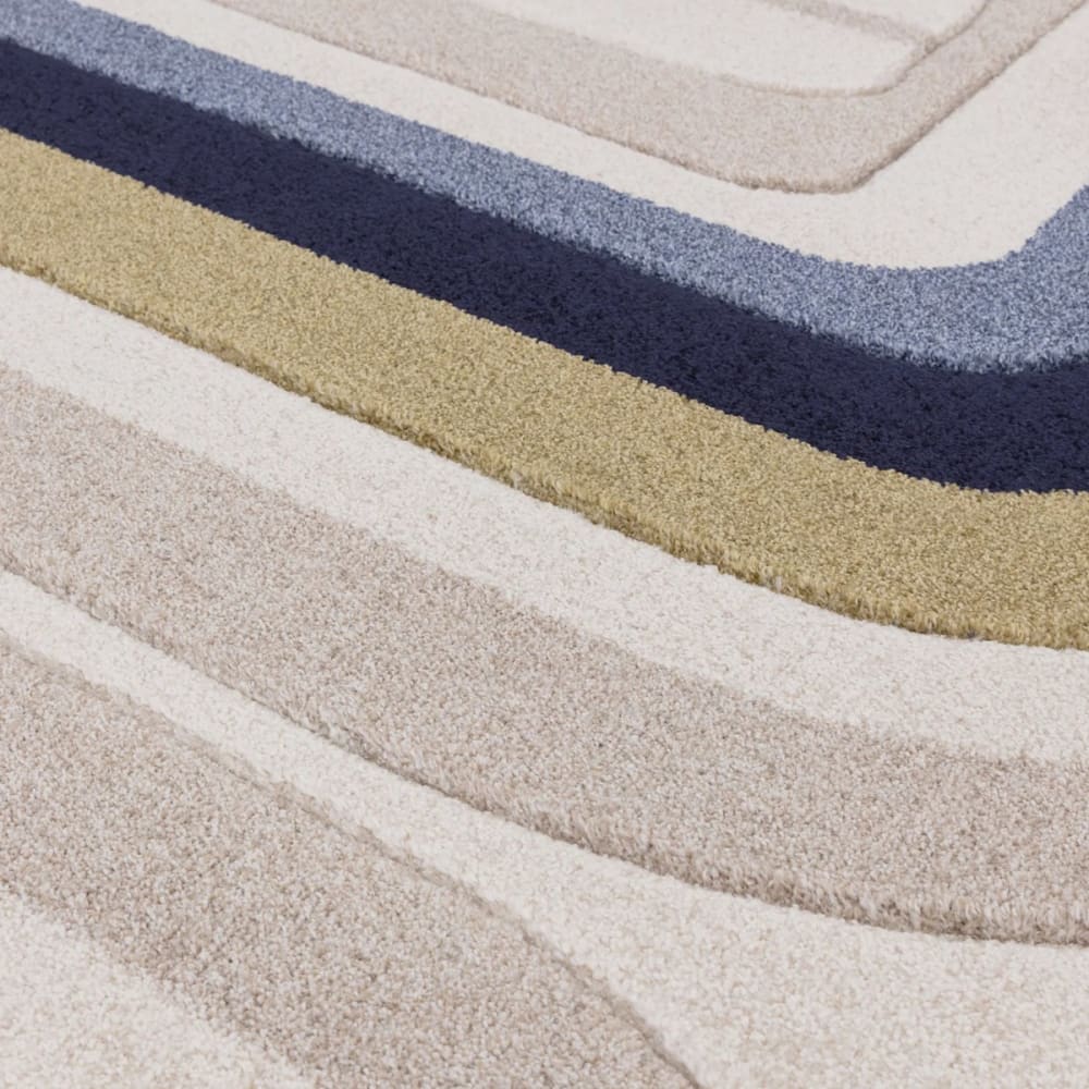 Tapis de salon vintage bleu 120x170 cm — vue 4