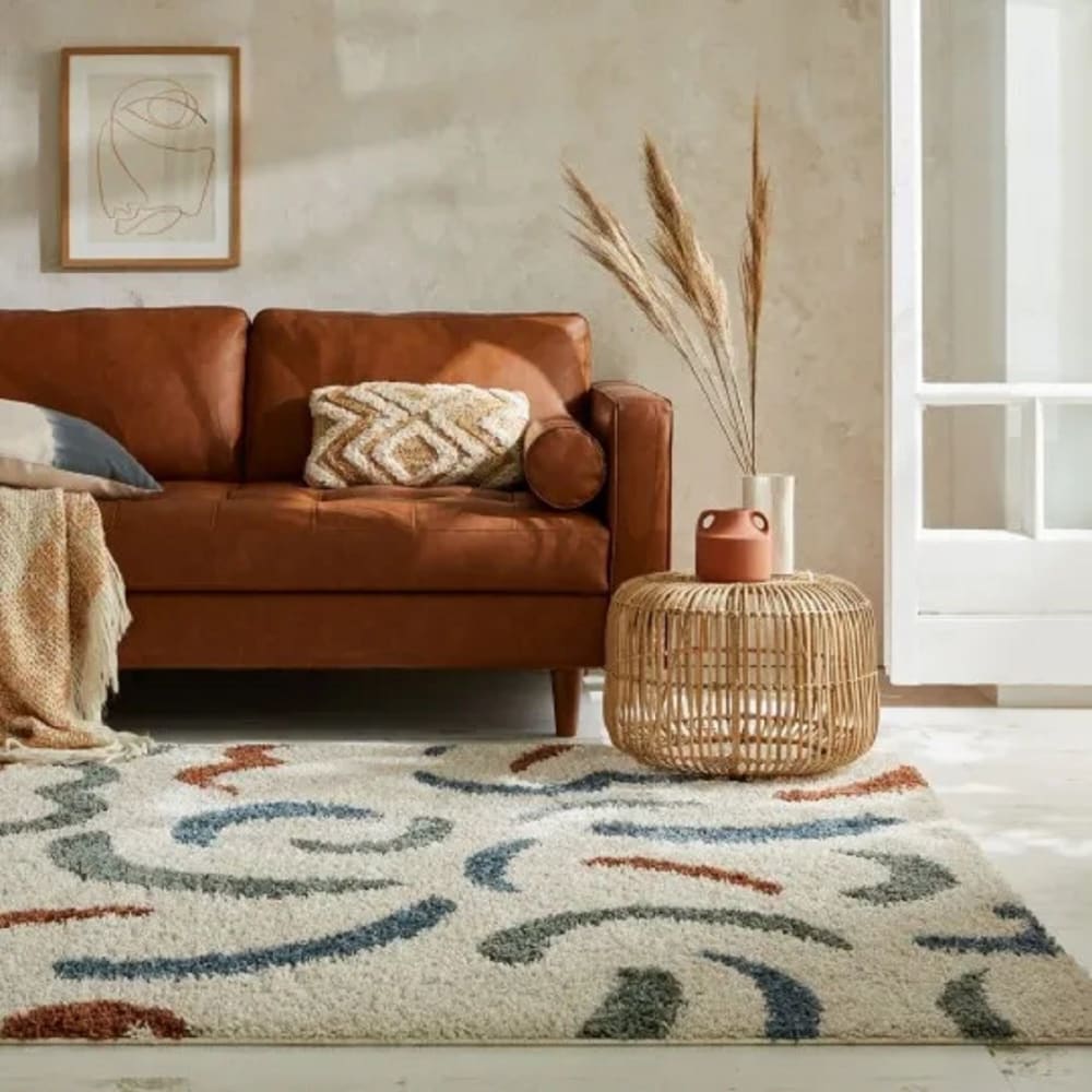 Tapis de salon moderne multicolore 120x170 cm — vue 3