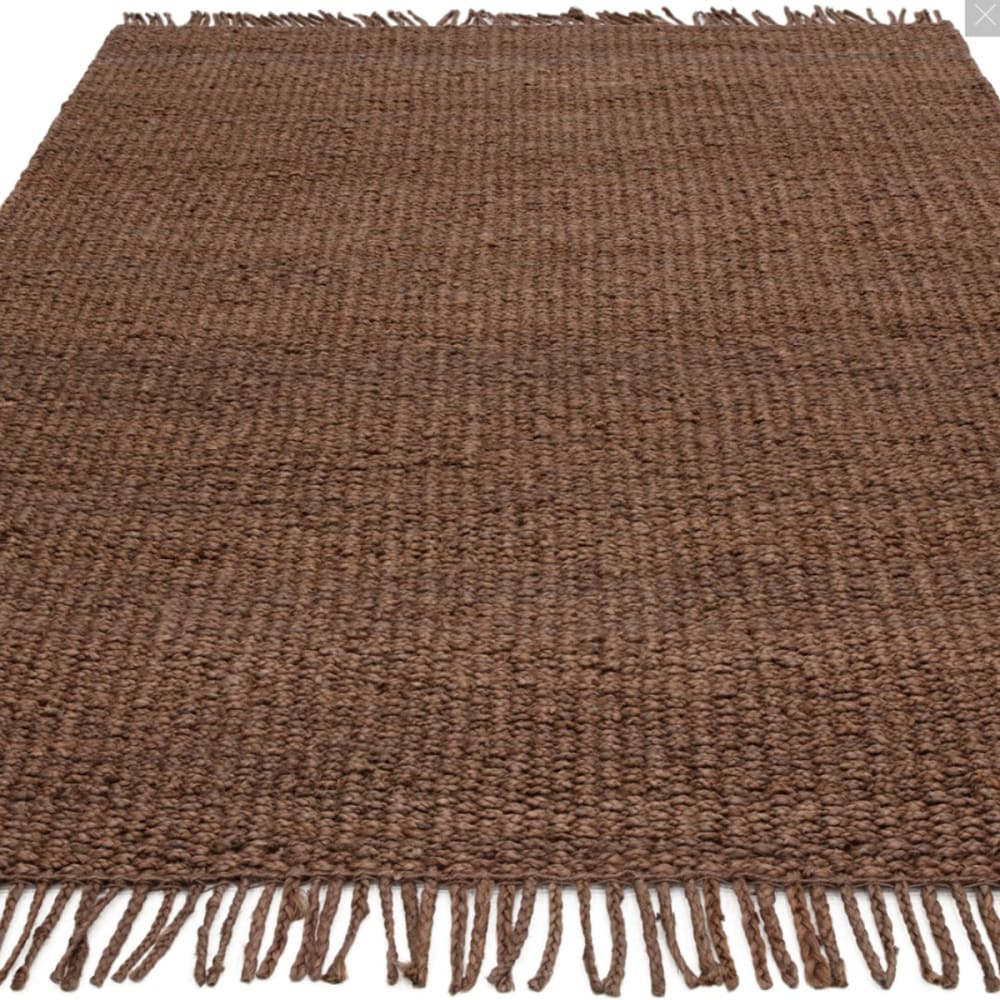 Tapis design en jute marron 120x170 cm