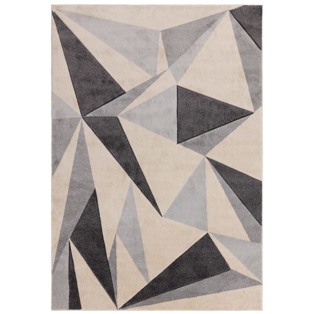 Tapis de salon moderne gris 120x170 cm