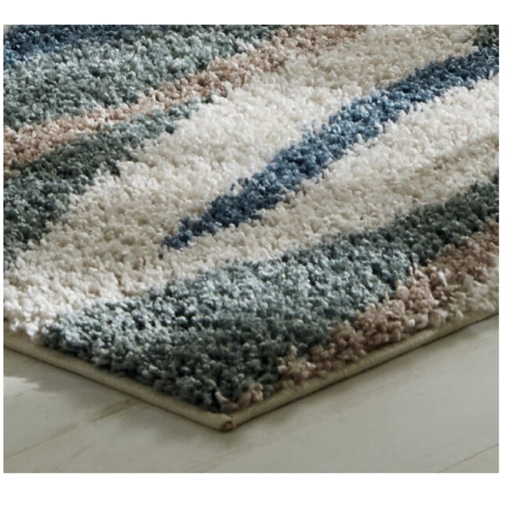 Tapis de salon moderne bleu 120x170 cm — vue 4