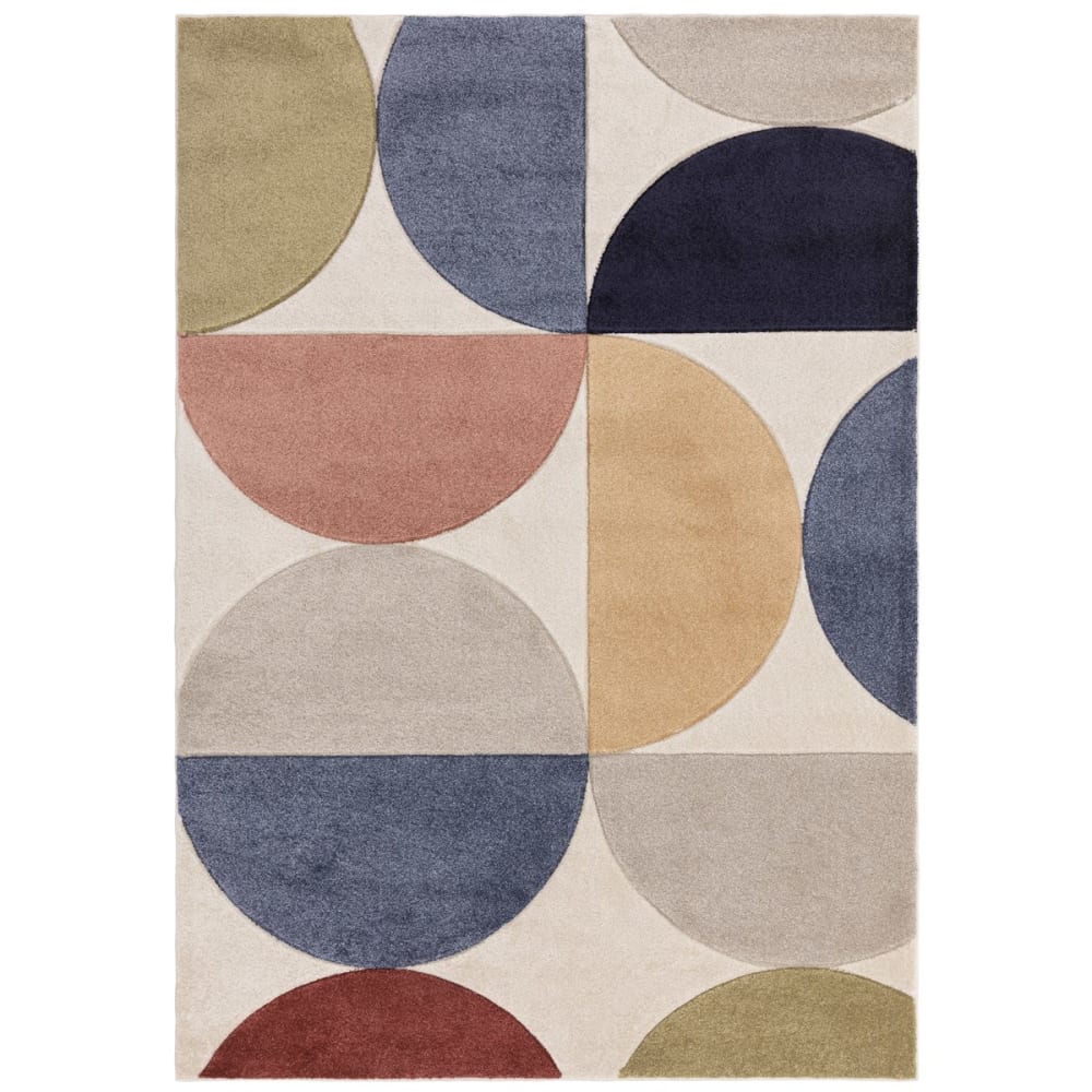 Tapis de salon moderne multicolore 120x170 cm