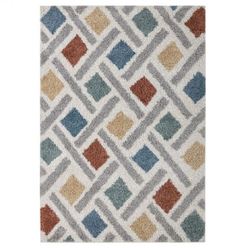 Tapis de salon moderne multicolore 120x170 cm