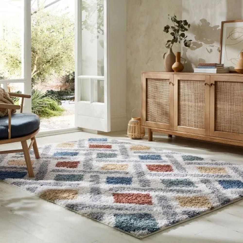 Tapis de salon moderne multicolore 120x170 cm - Maisons du Monde