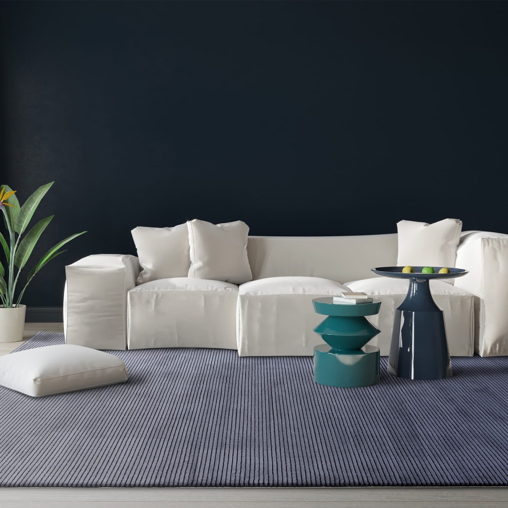 Novatrend Moderner Design-Teppich 200x290 cm style classic chic Blau Pes - Polyester