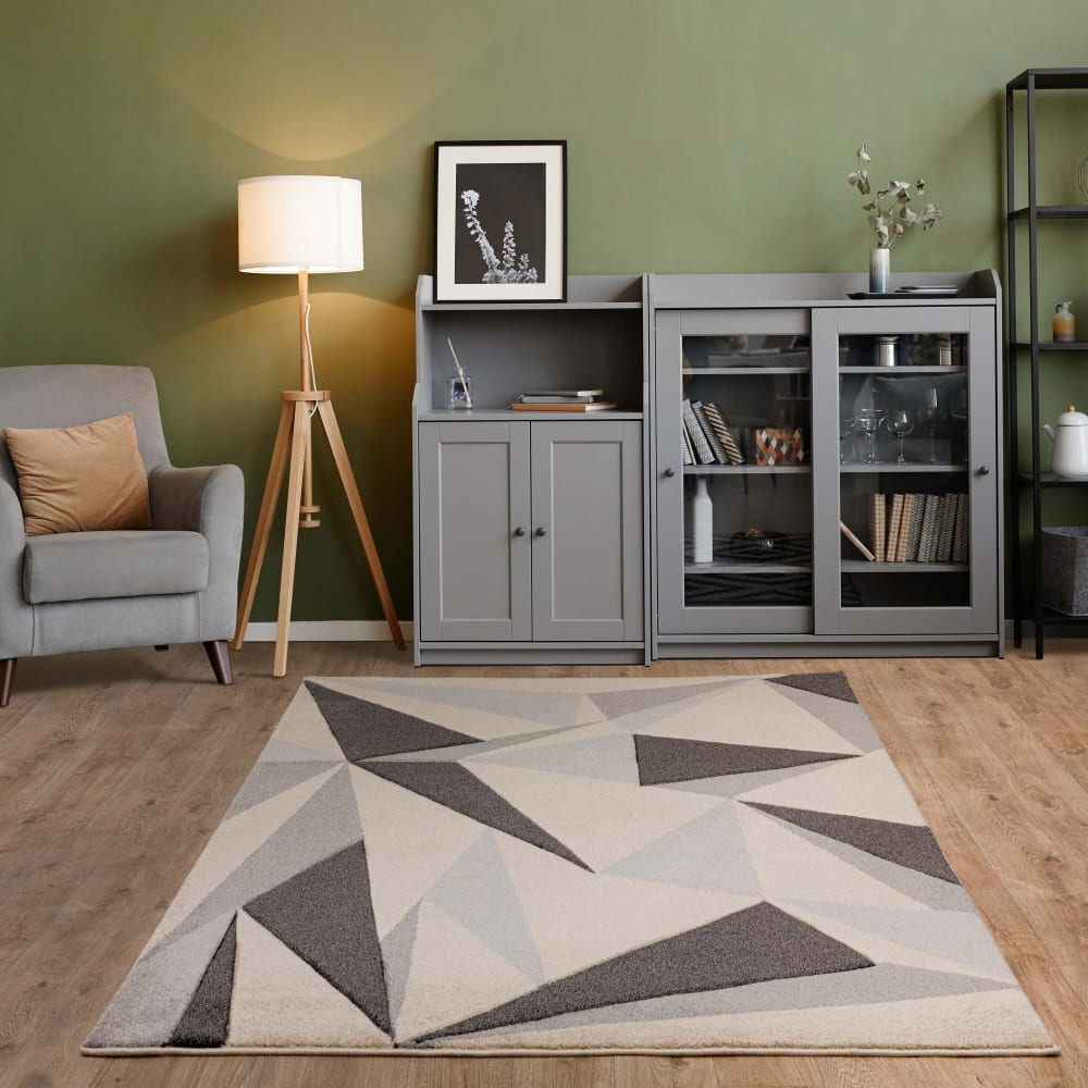 Novatrend Moderner Teppich 200x290 cm style classic chic Grau Pes - Polyester