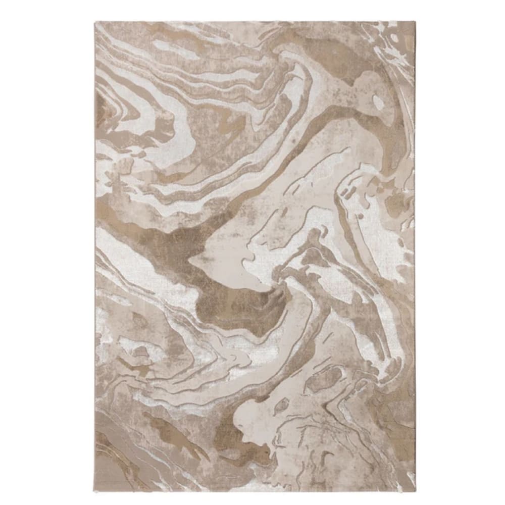 Tapis de salon moderne beige 120x170 cm