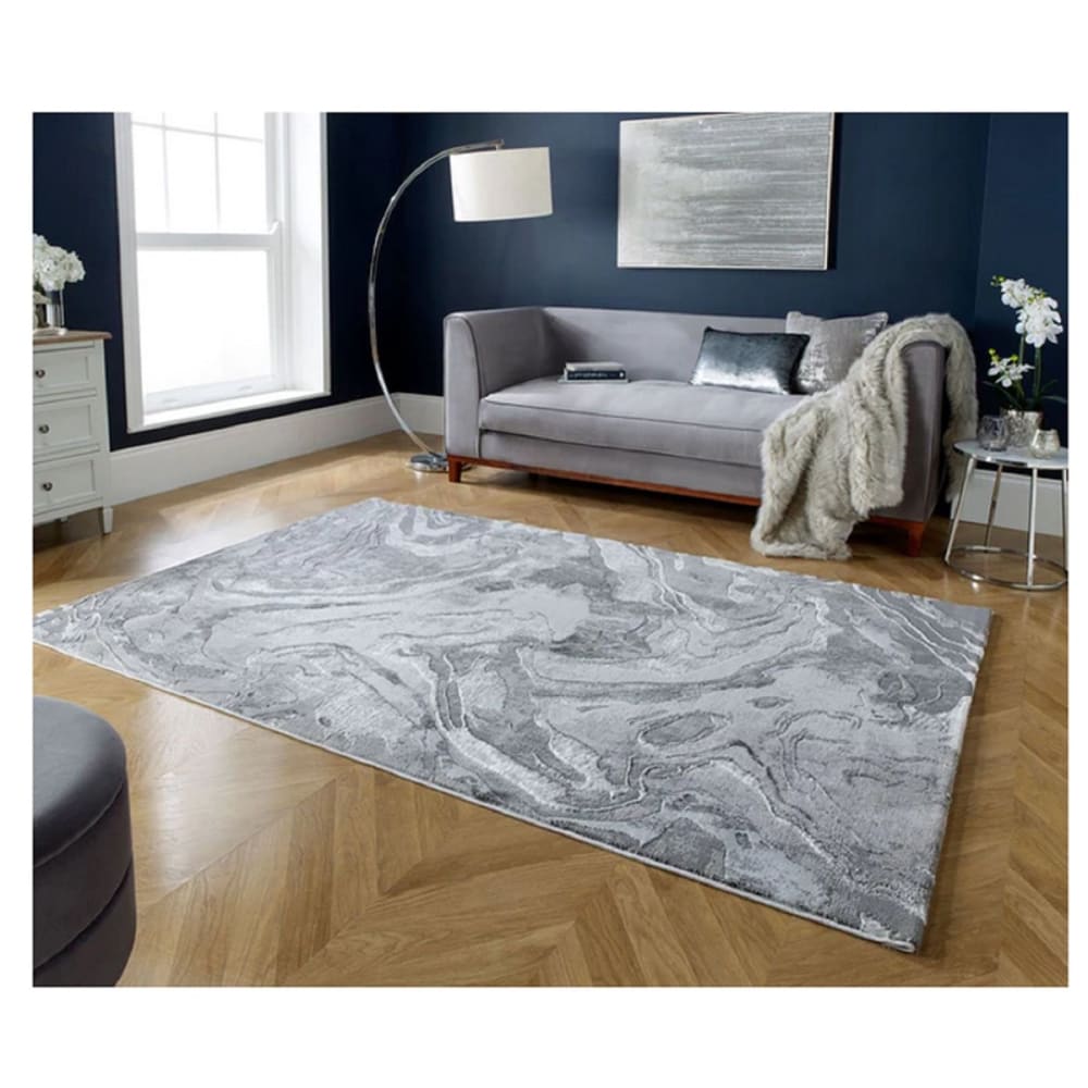 Tapis de salon moderne beige 120x170 cm — vue 3