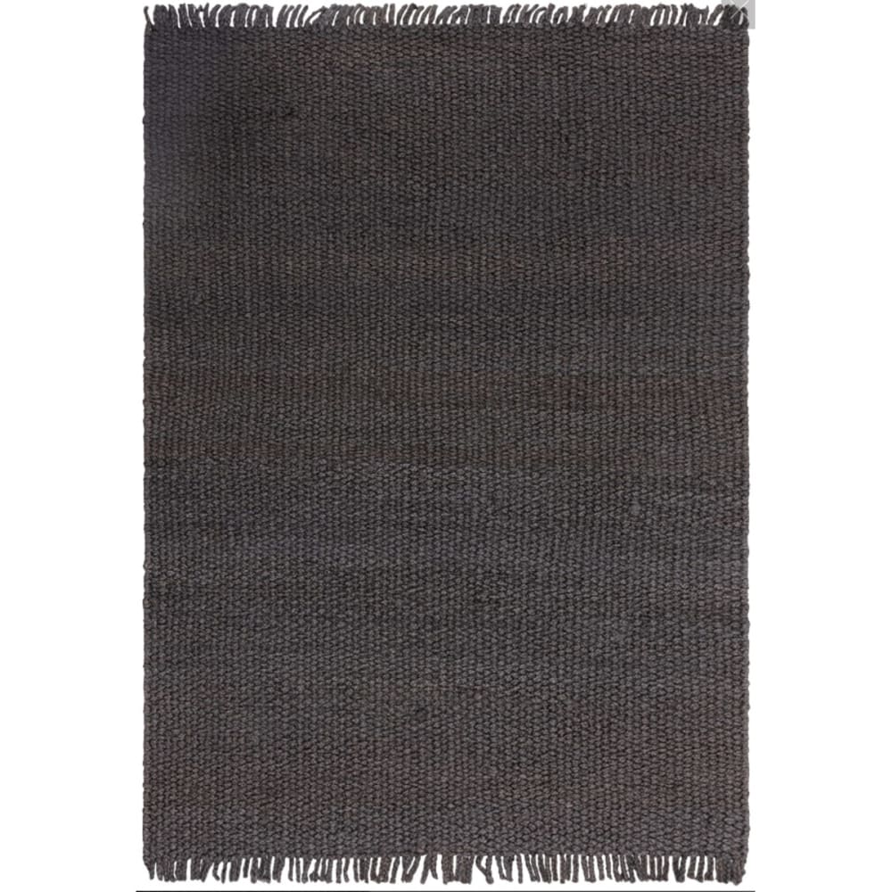 Tapis design en jute noir 120x170 cm