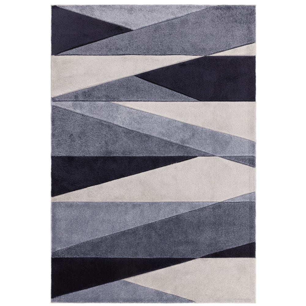 Tapis de salon moderne bleu 120x170 cm